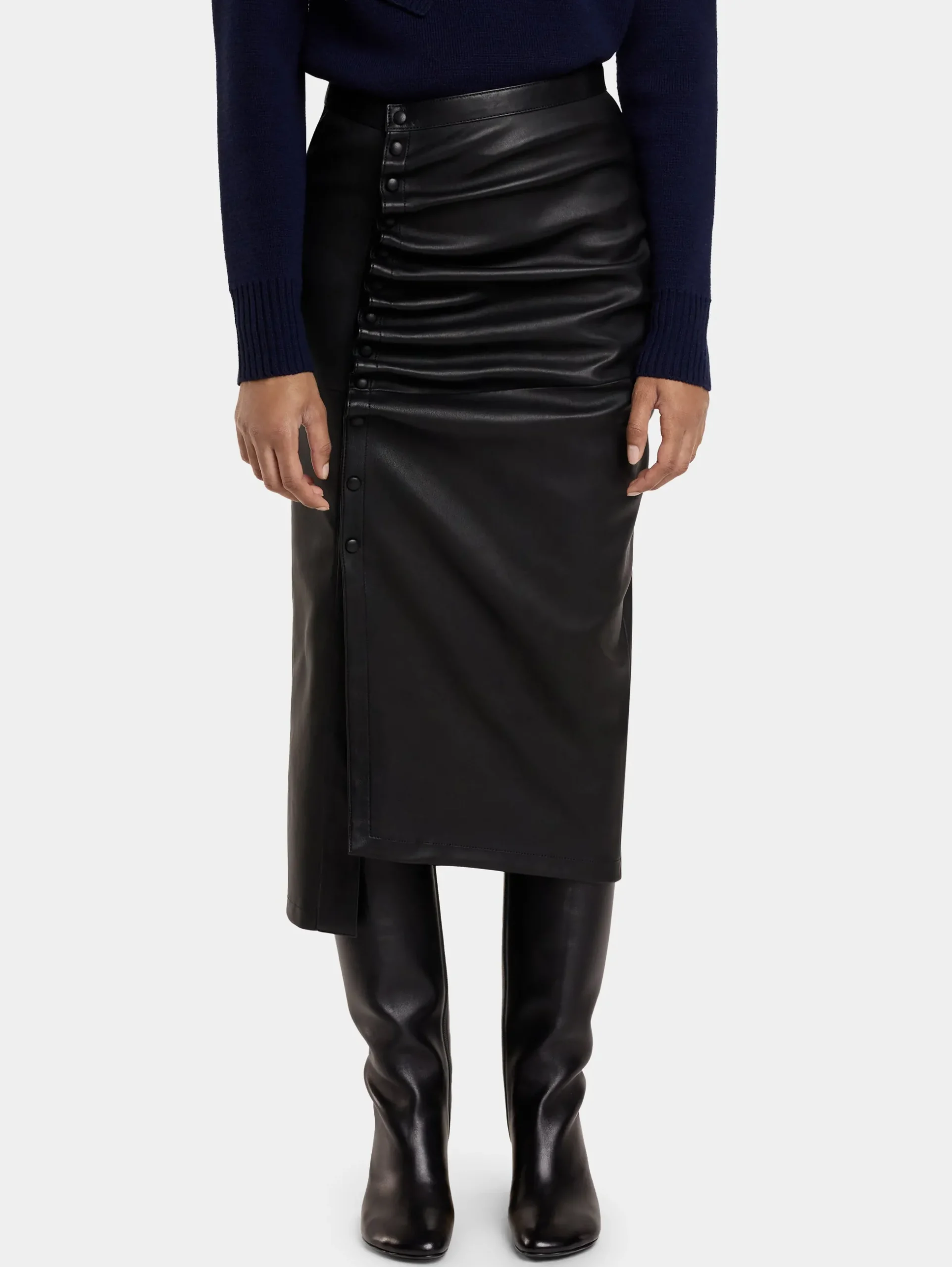 MIDI-SKIRT IN LAMBSKIN | Rabanne Discount
