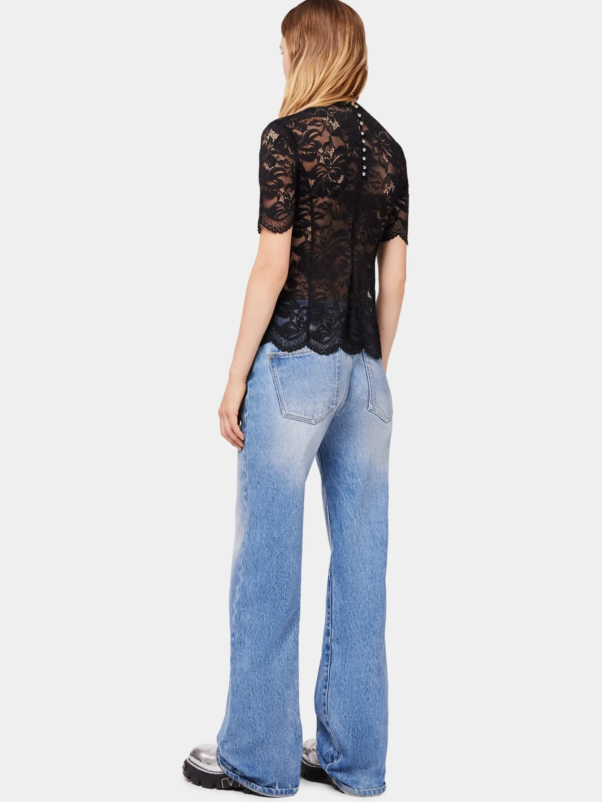 Mini lace black top | Rabanne Hot