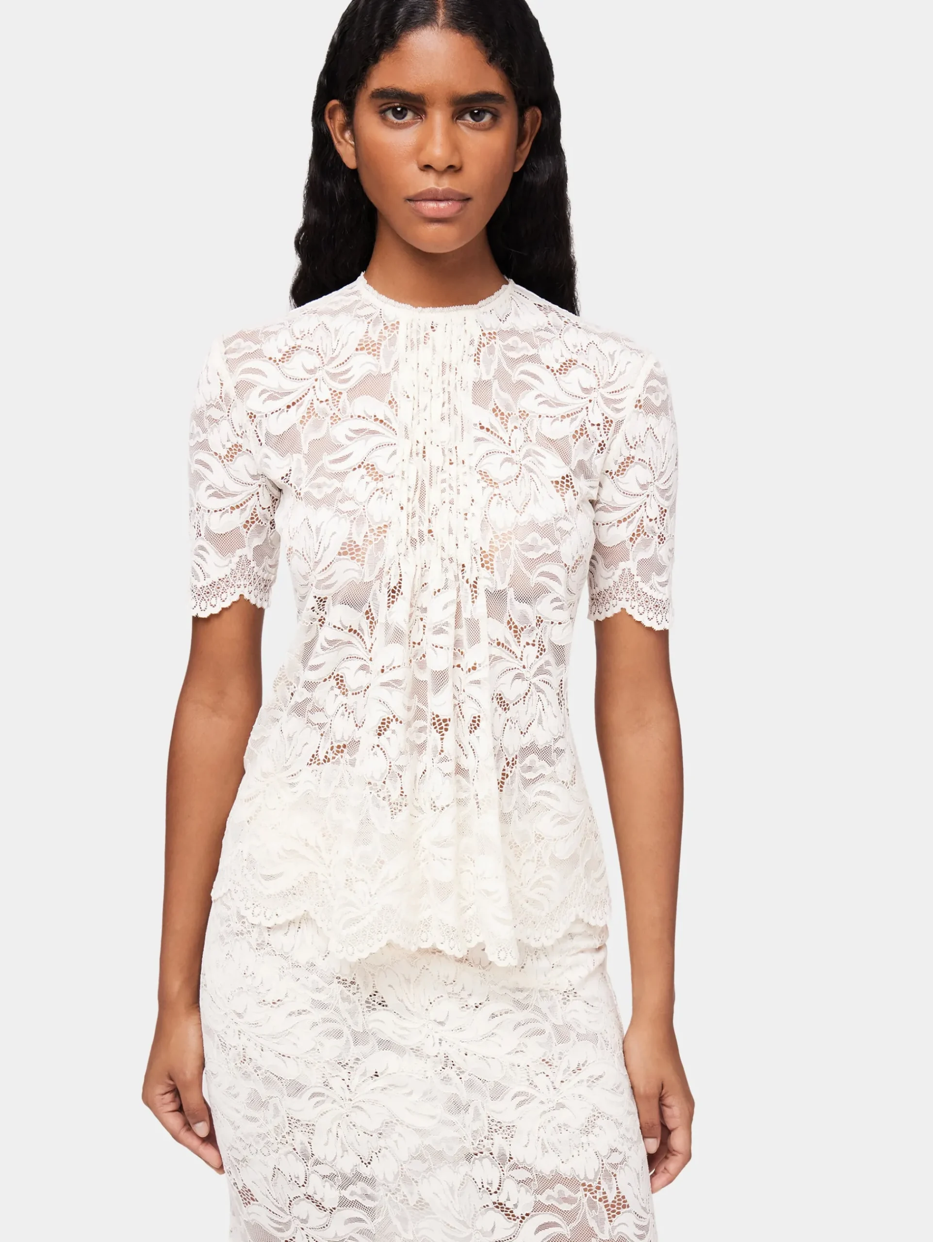 Mini lace ivory top | Rabanne Best