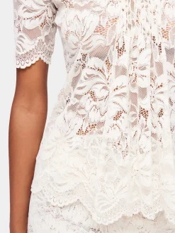 Mini lace ivory top | Rabanne Best