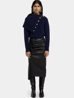NAVY SWEATER IN WOOL | Rabanne Best Sale
