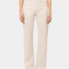 OFF WHITE DENIM FLARE JEANS WITH ASSEMBLY 1969 DISCS | Rabanne Store
