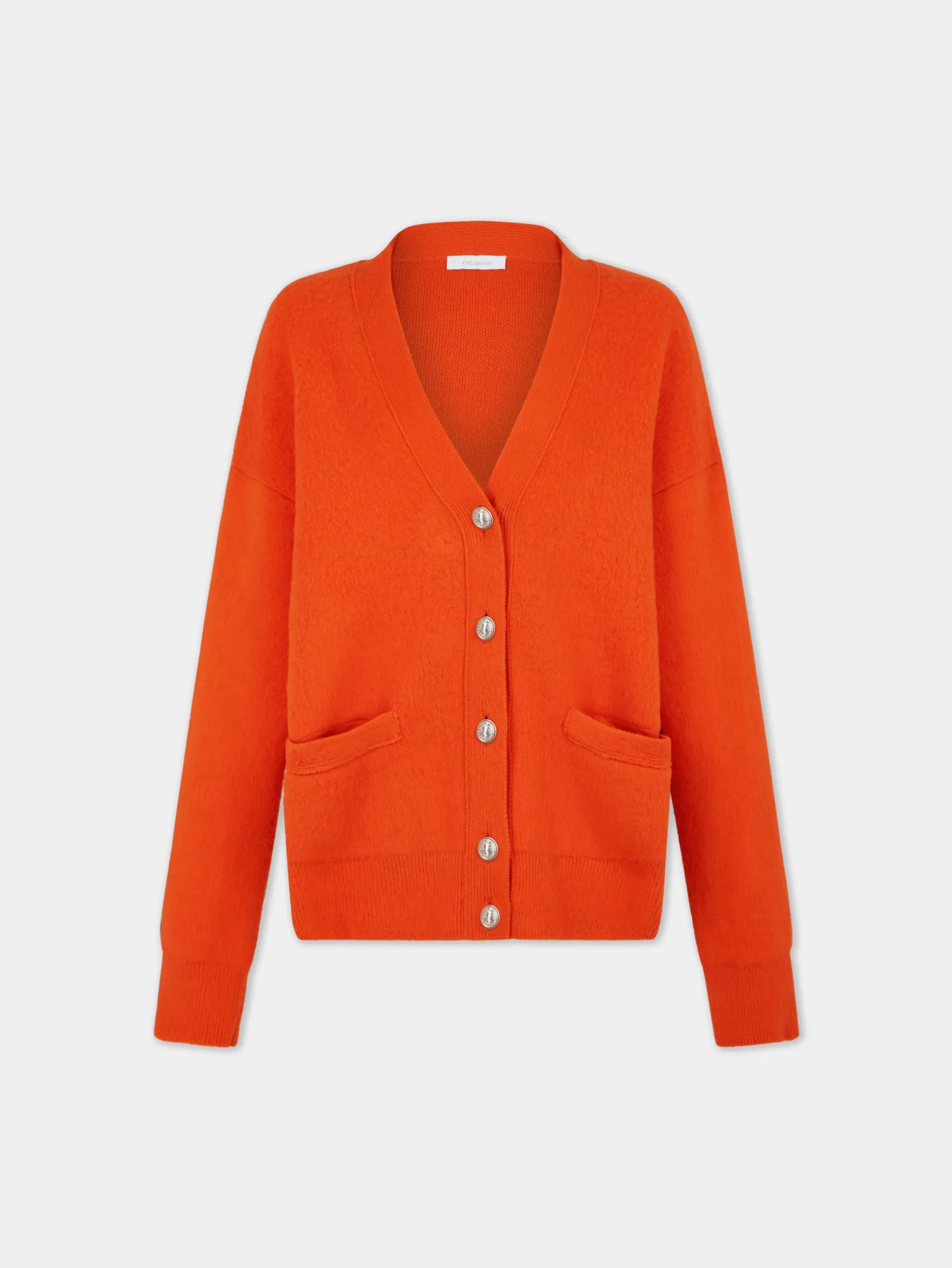 ORANGE OVERSIZED WOOL CARDIGAN | Rabanne Sale