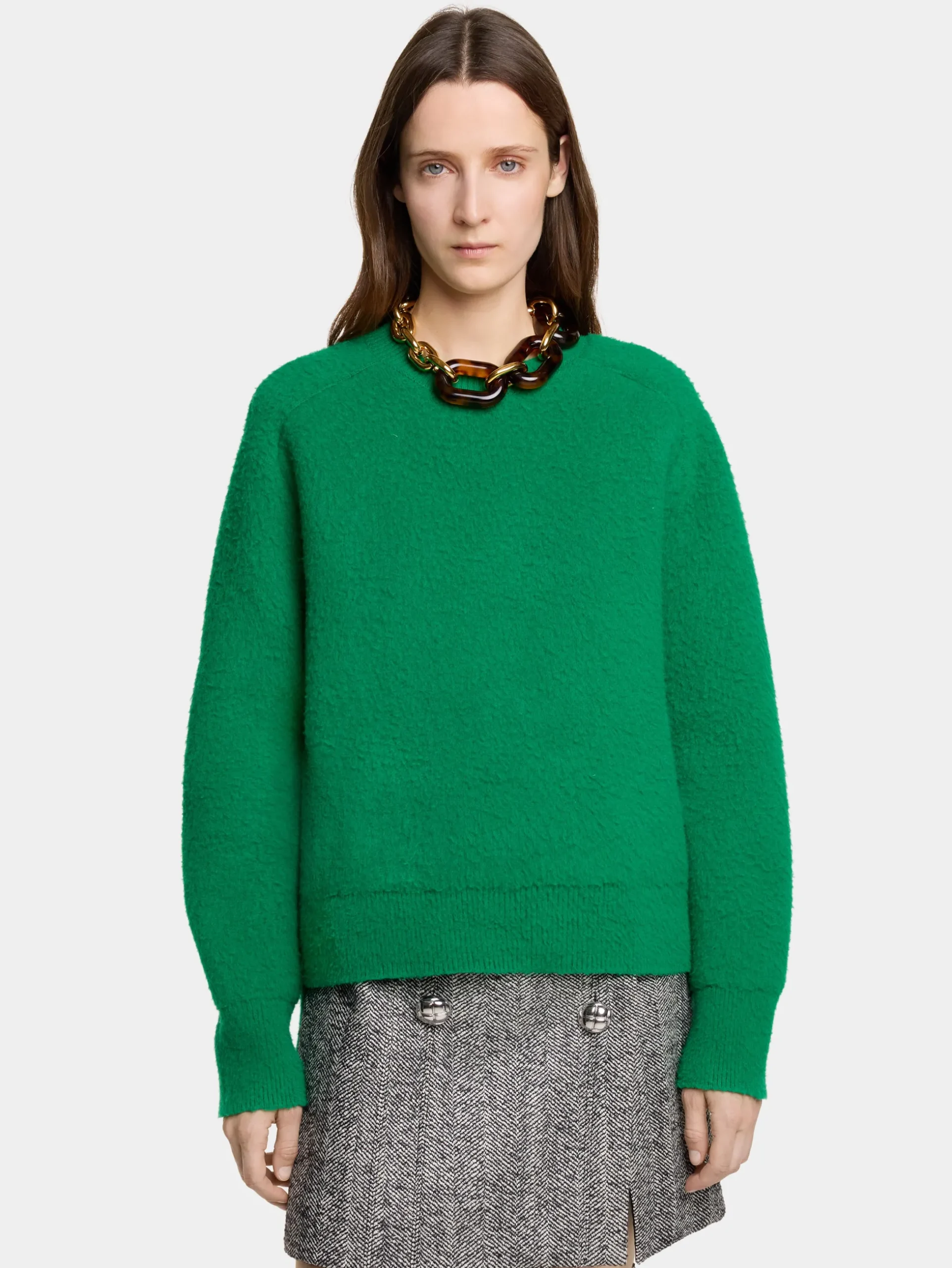 OVERSIZED SWEATER IN BRUSHED WOOL | Rabanne Store