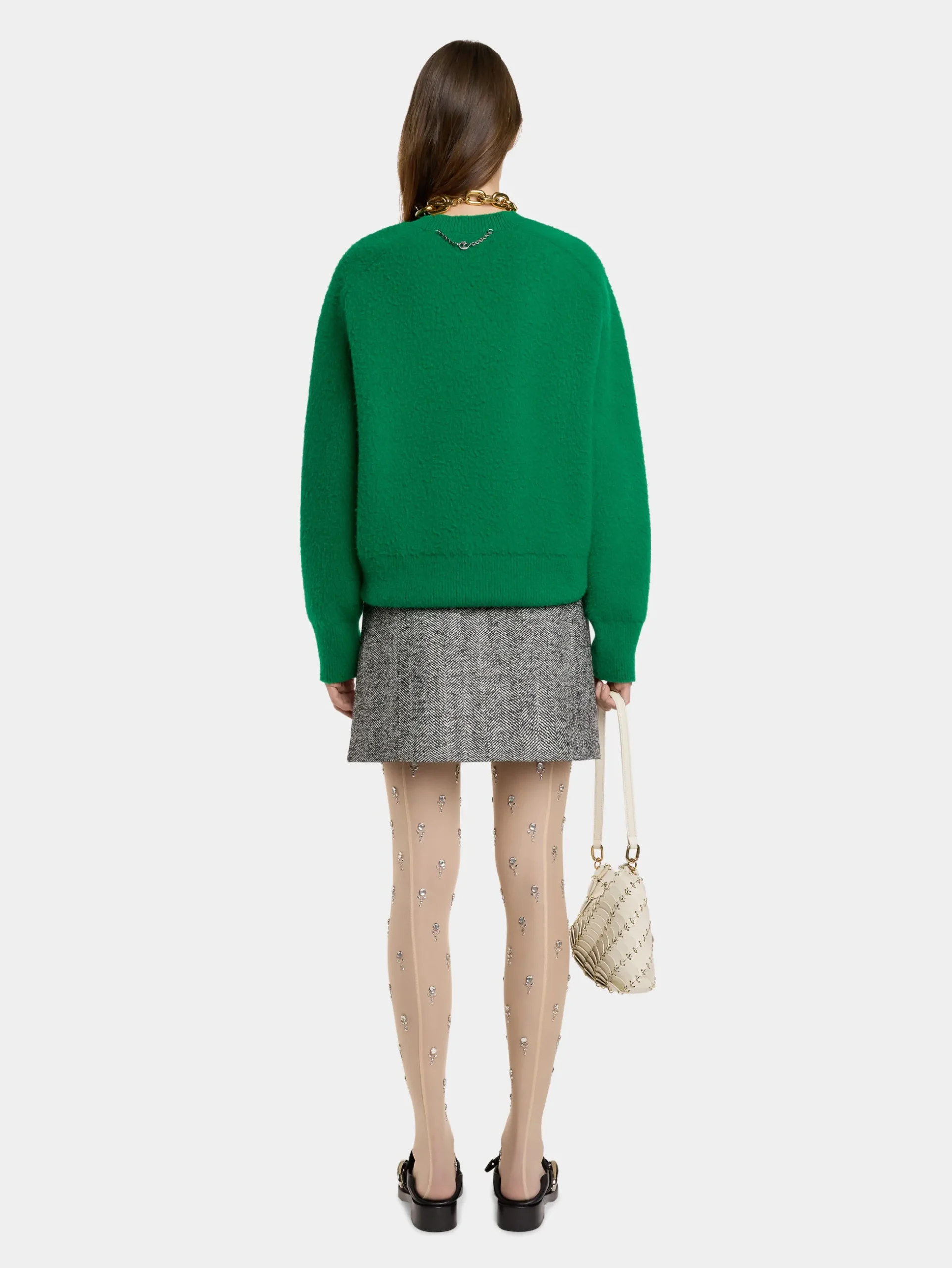OVERSIZED SWEATER IN BRUSHED WOOL | Rabanne Store