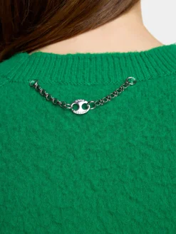 OVERSIZED SWEATER IN BRUSHED WOOL | Rabanne Store