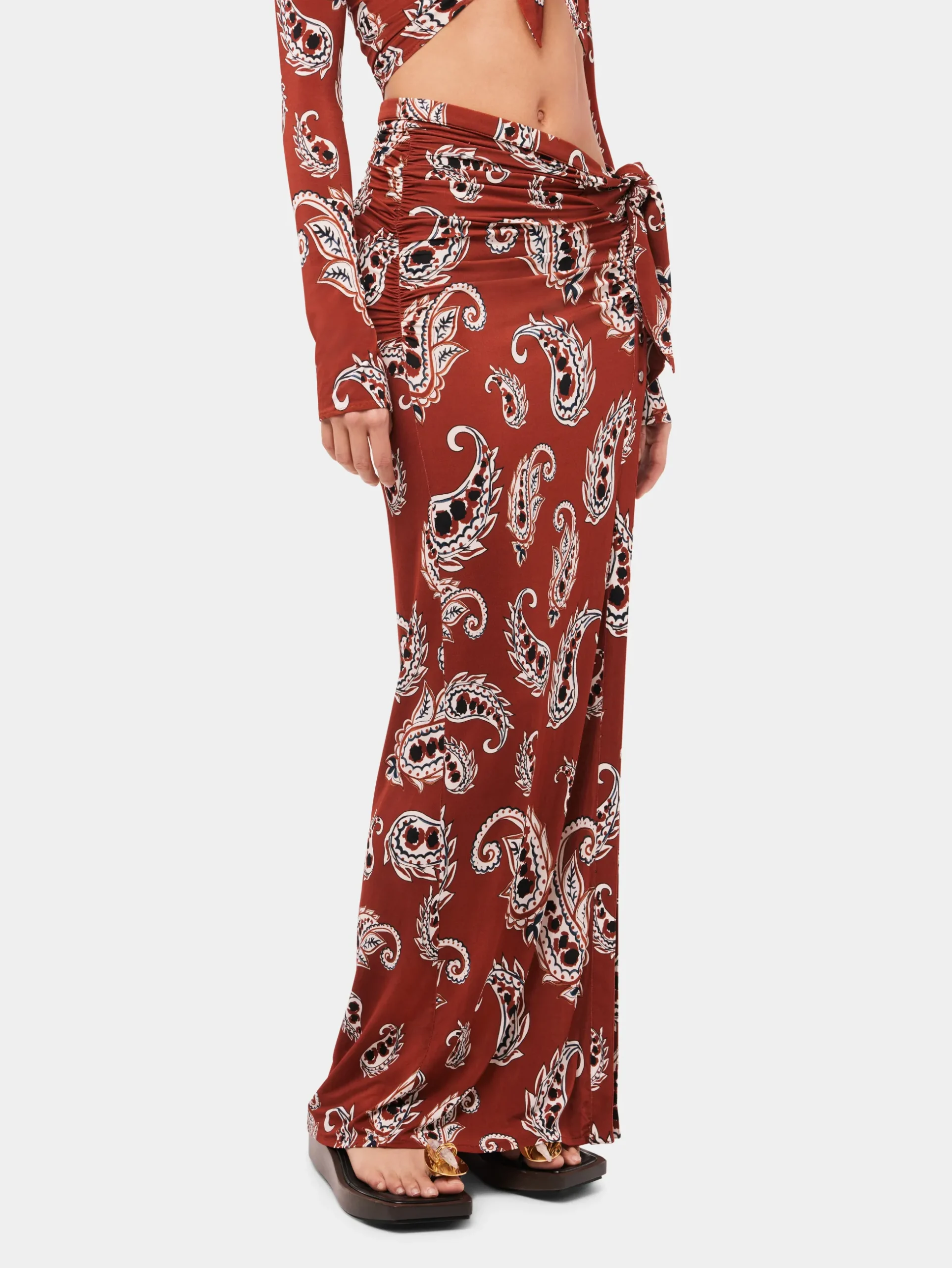 Paisley long split skirt | Rabanne Best Sale