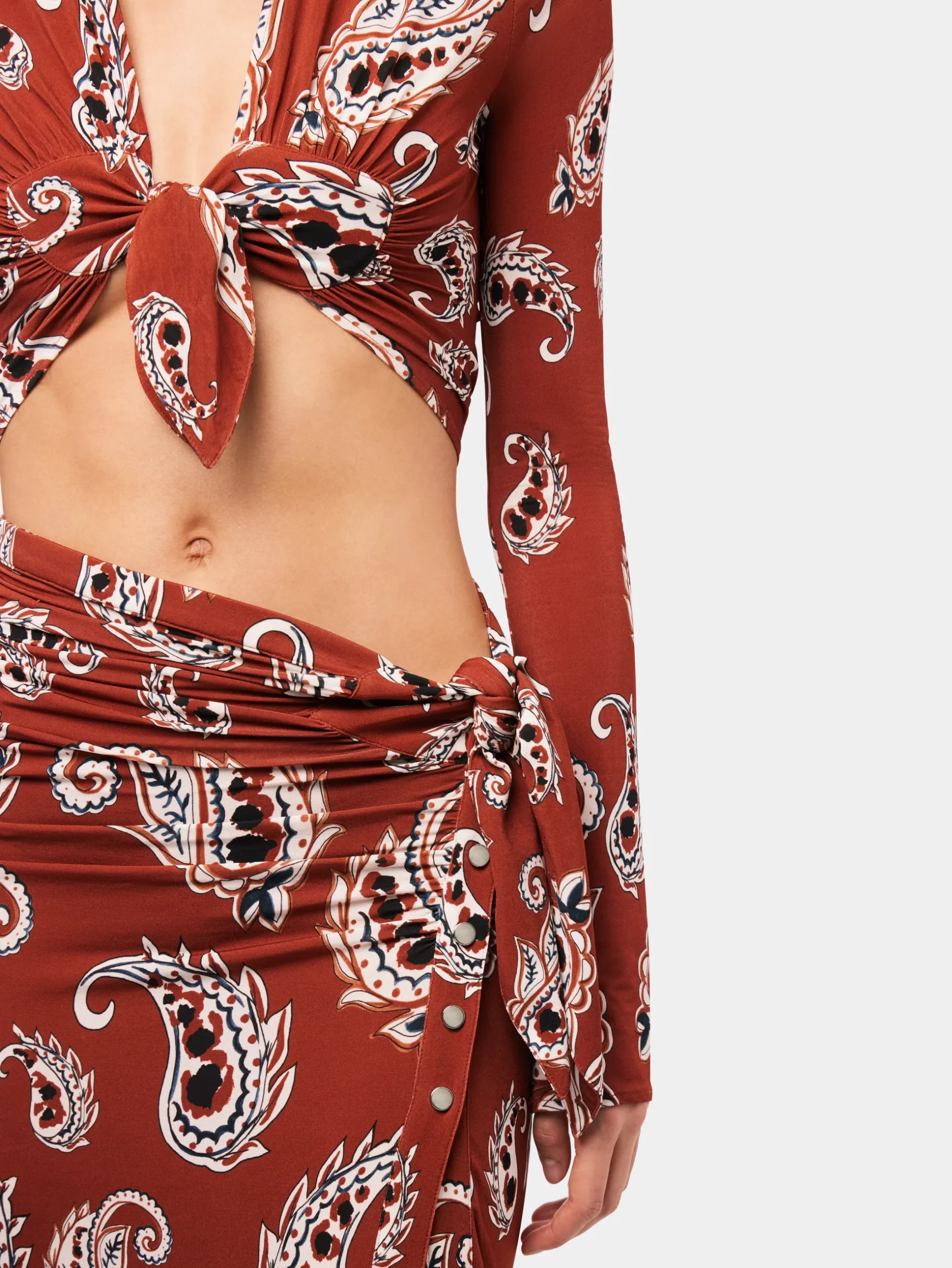 Paisley long split skirt | Rabanne Best Sale