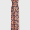 Paisley nuisette dress with signature eight chain | Rabanne Hot