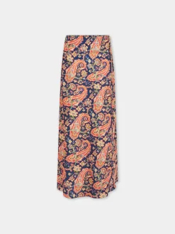 Paisley nuisette skirt with signature eight chain | Rabanne Shop