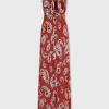 Paisley printed long dress | Rabanne Outlet