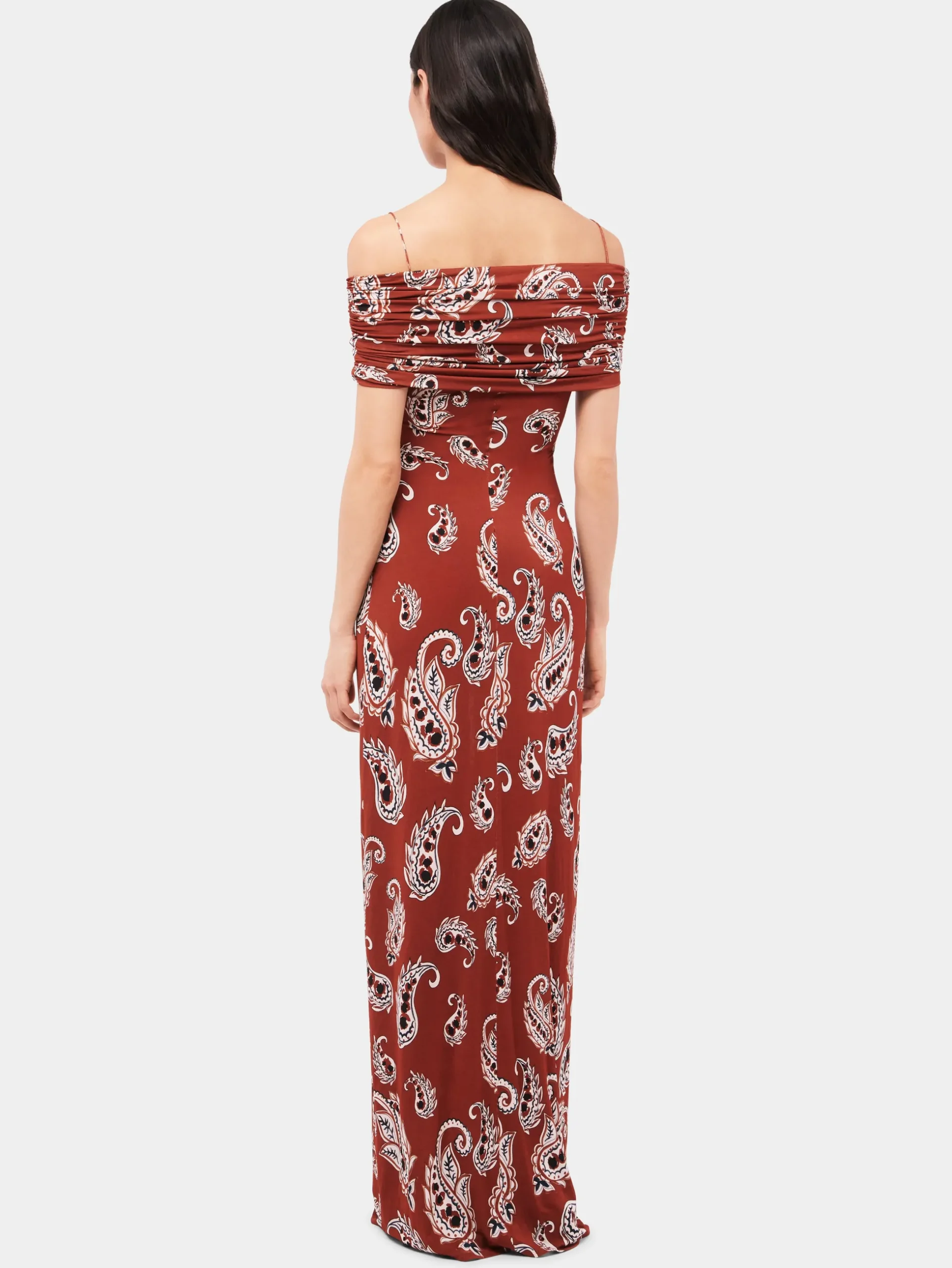 Paisley printed long dress | Rabanne Outlet
