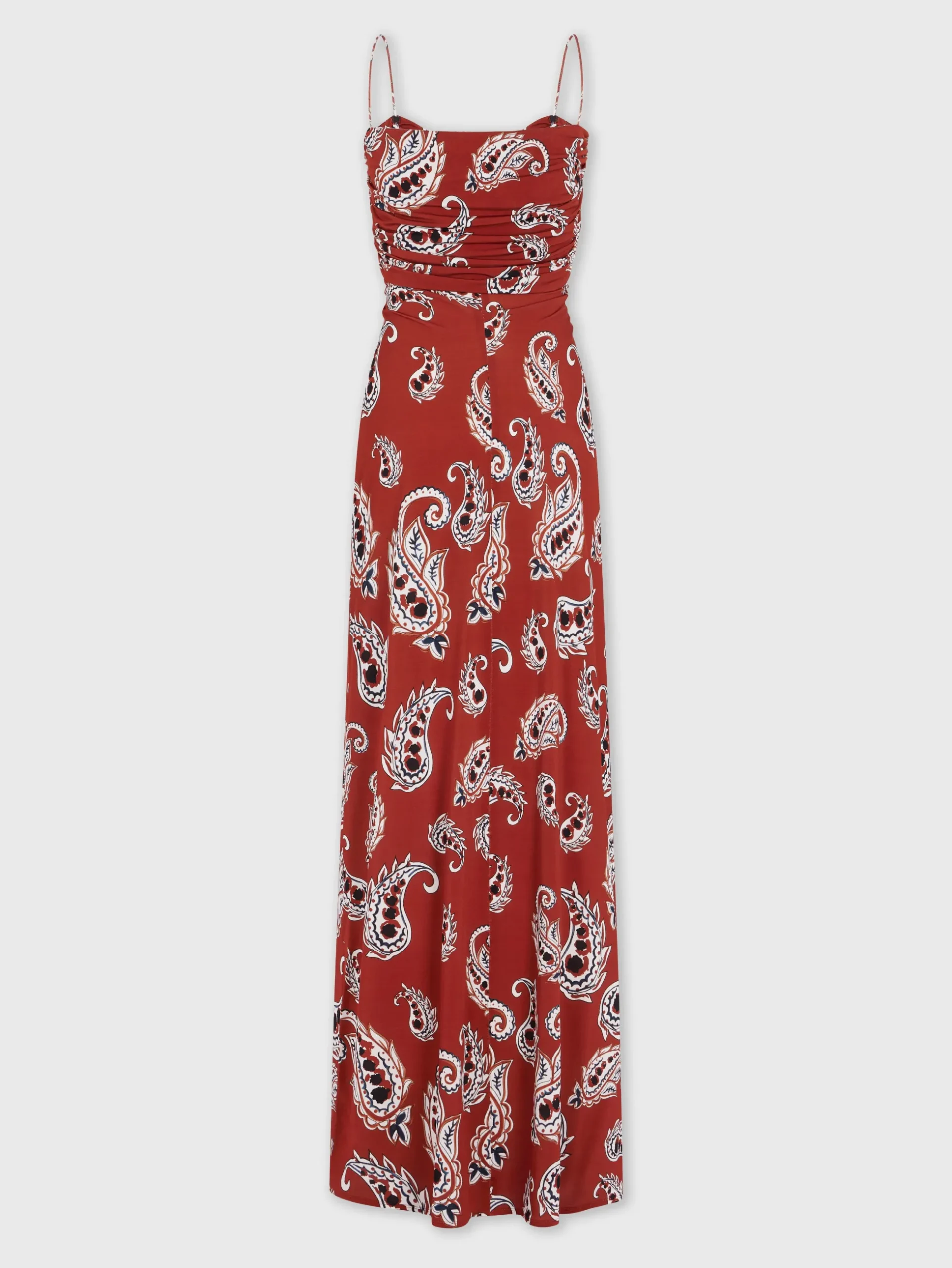 Paisley printed long dress | Rabanne Outlet