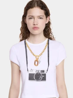 PRINTED T-SHIRT IN COTTON JERSEY | Rabanne Flash Sale