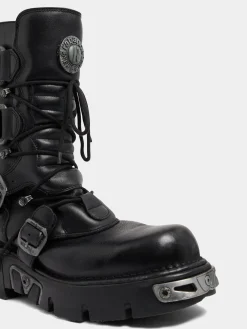 x NEW ROCK BLACK BOOTS | Rabanne Fashion