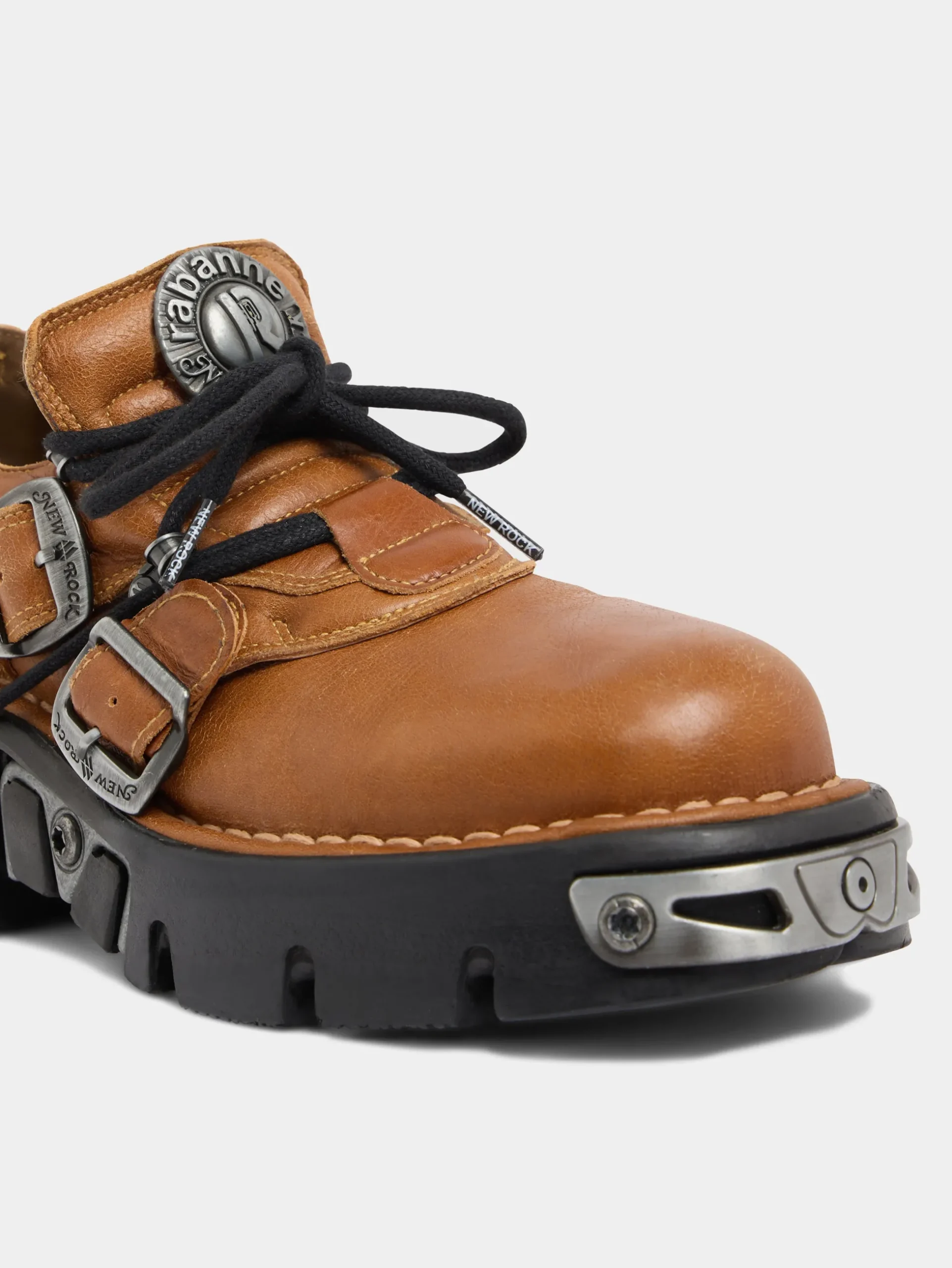 x NEW ROCK COGNAC SHOES | Rabanne Hot