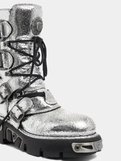 x NEW ROCK SILVER BOOTS | Rabanne Flash Sale