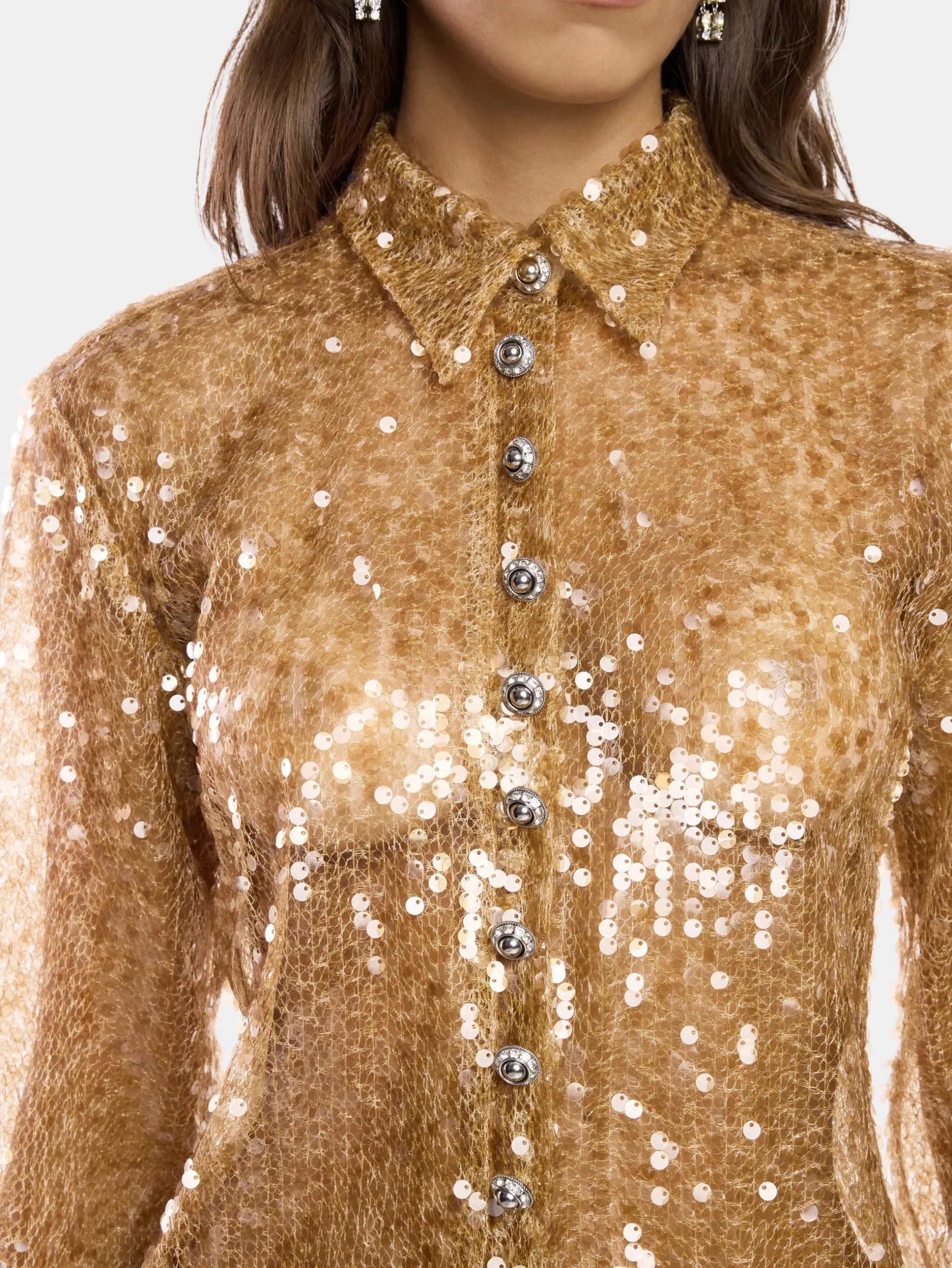 SEQUIN-EMBROIDERED SHIRT | Rabanne Shop