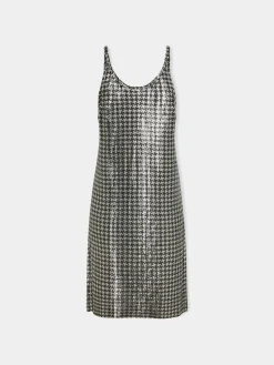 Short dress in patterned mesh | Rabanne Clearance