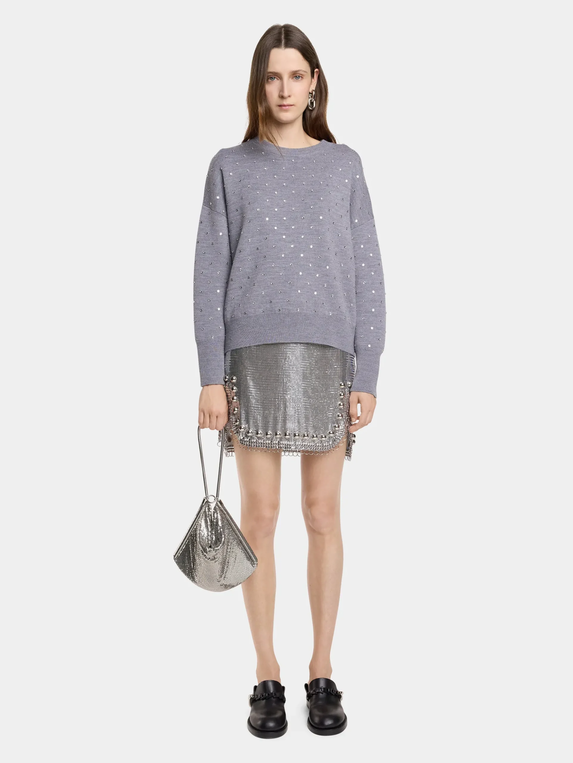SHORT SKIRT IN MESH | Rabanne Online