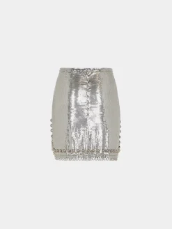 SHORT SKIRT IN MESH | Rabanne Online