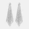 Silver chainmail earrings | Rabanne Online