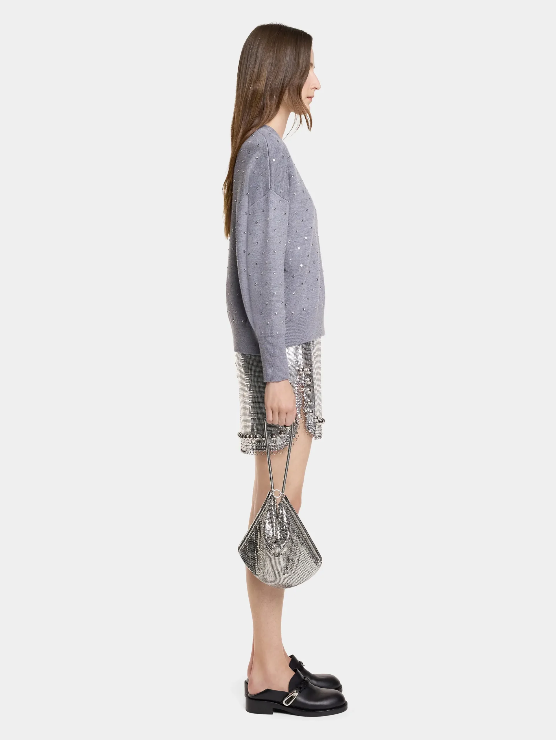 Silver chainmail pocket bag | Rabanne Online