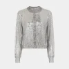 Silver knit bomber jacket | Rabanne Flash Sale