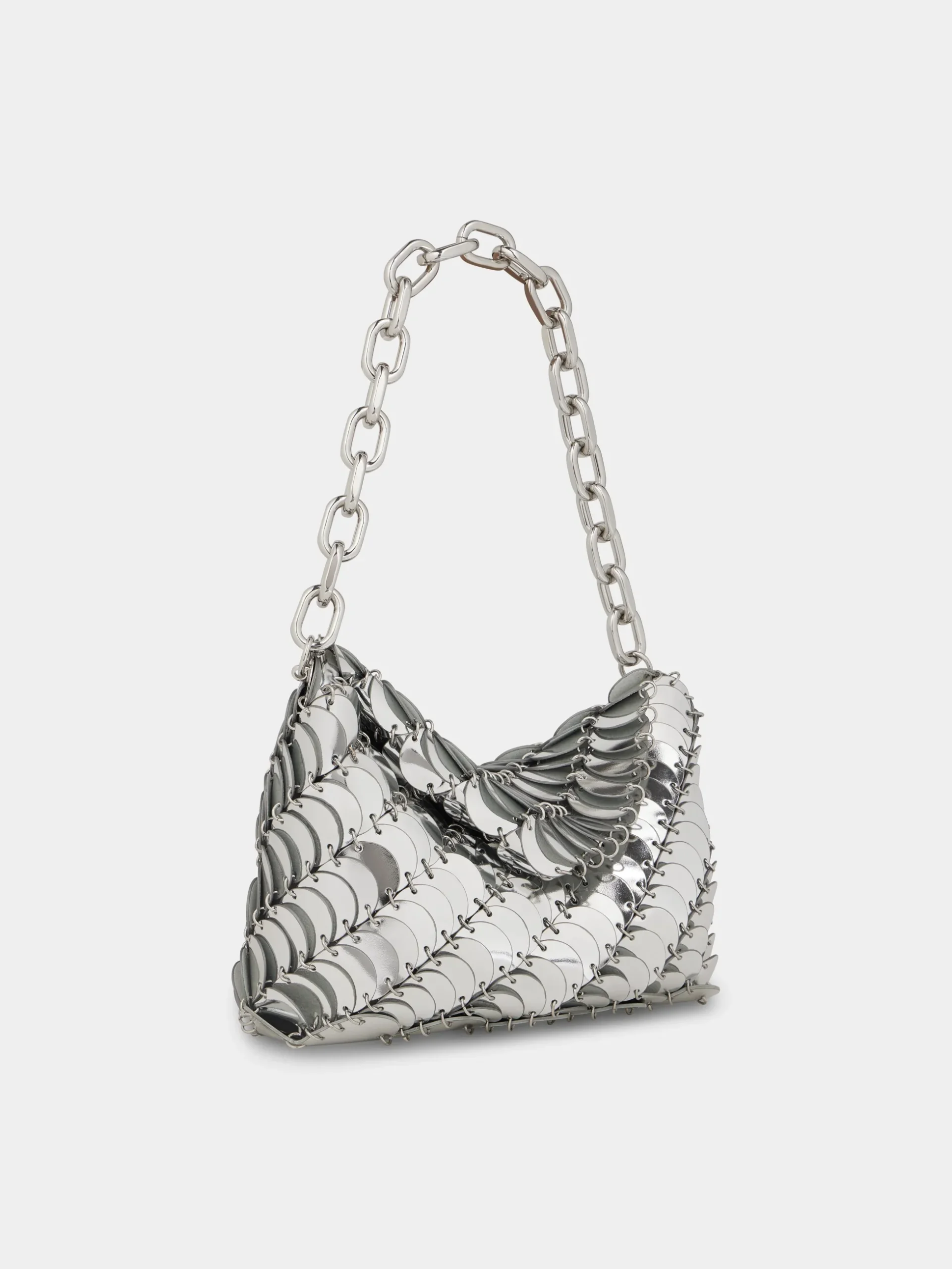 Silver Paco clutch Bag | Rabanne Shop
