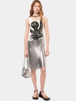 Silver Paco clutch Bag | Rabanne Shop