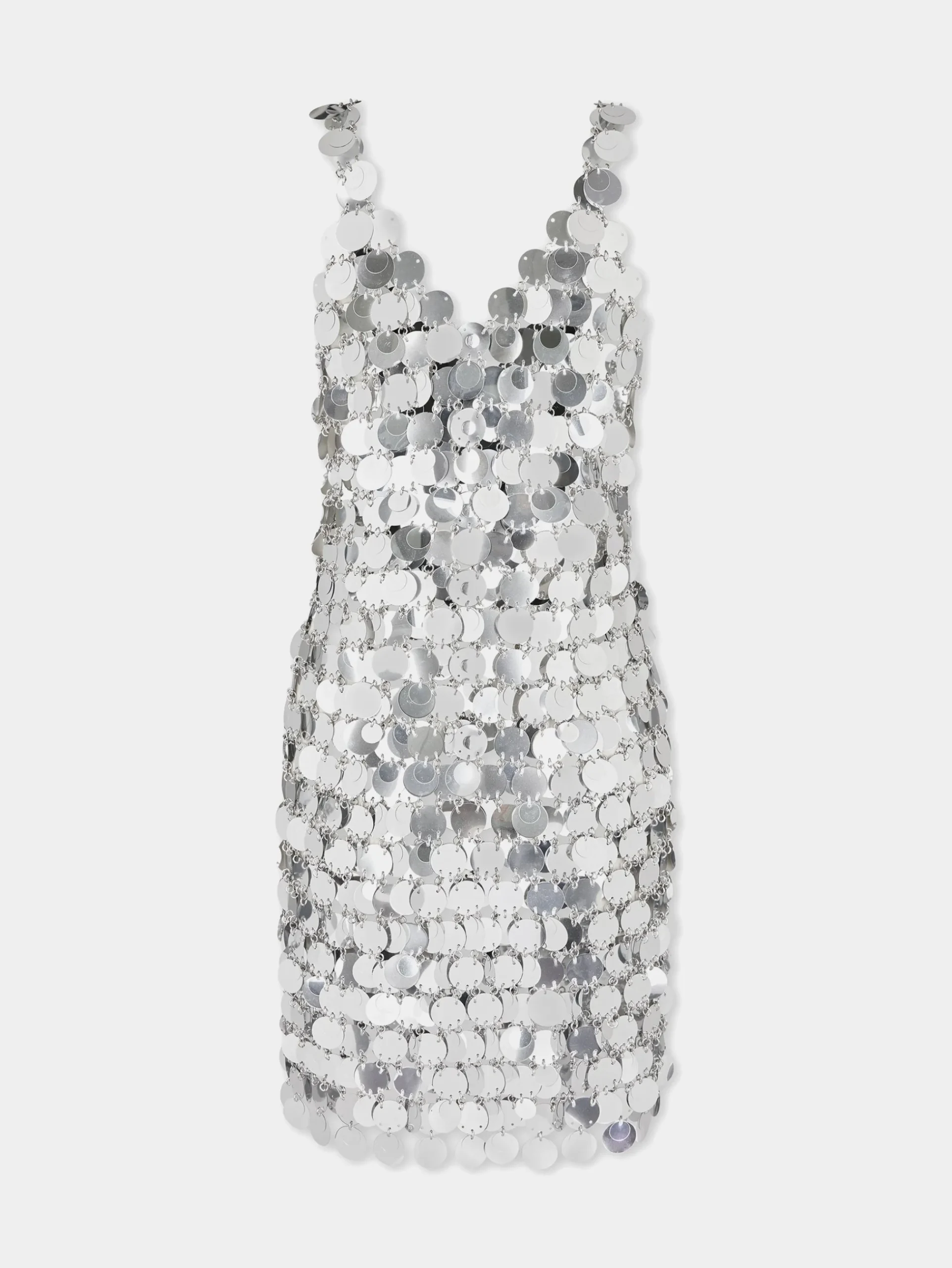 Silver sparkle discs dress | Rabanne Clearance