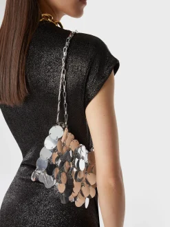 silver Sparkle discs nano bag | Rabanne Best