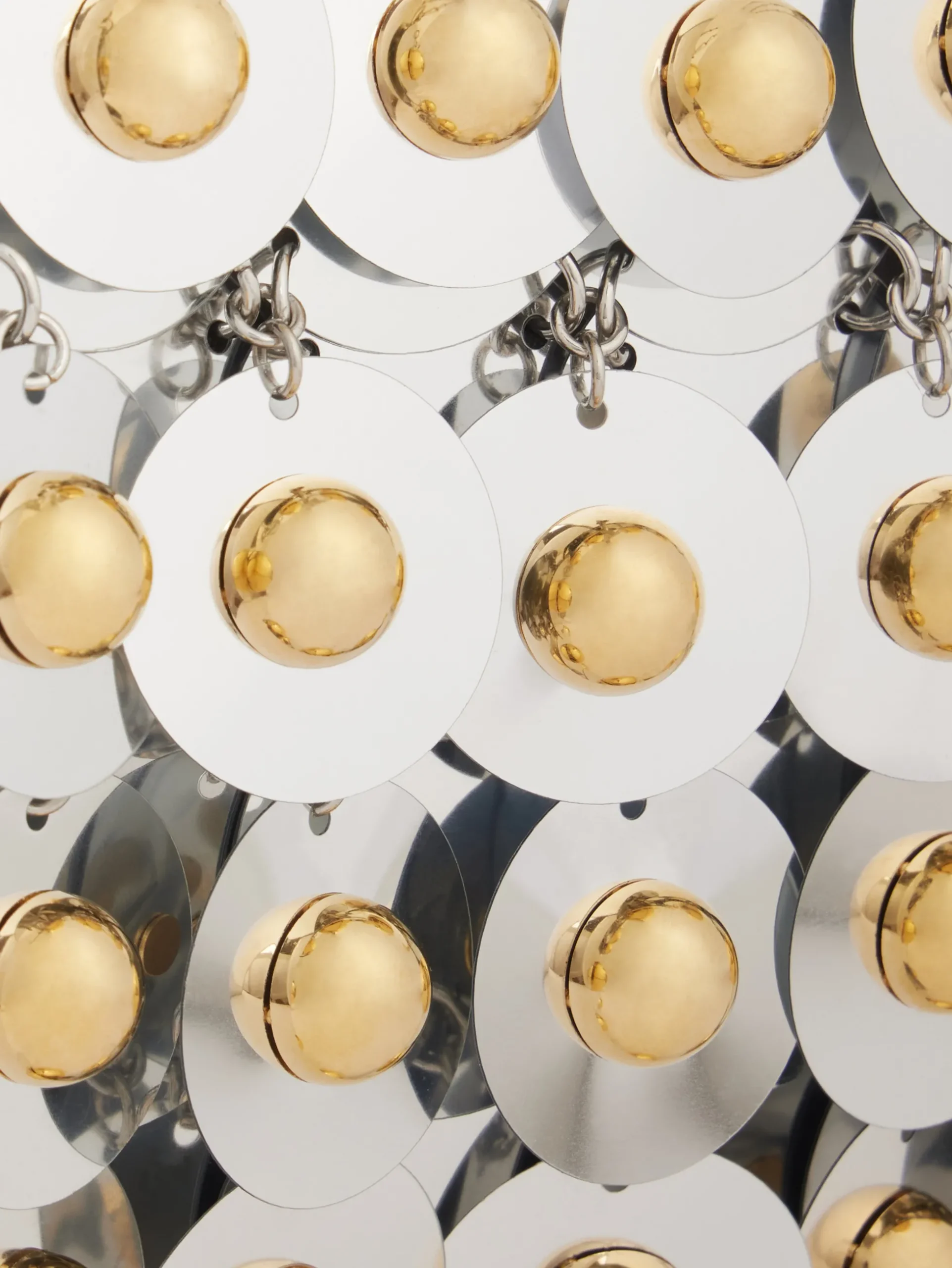 SILVER SPARKLE NANO SPHERE BAG | Rabanne Sale