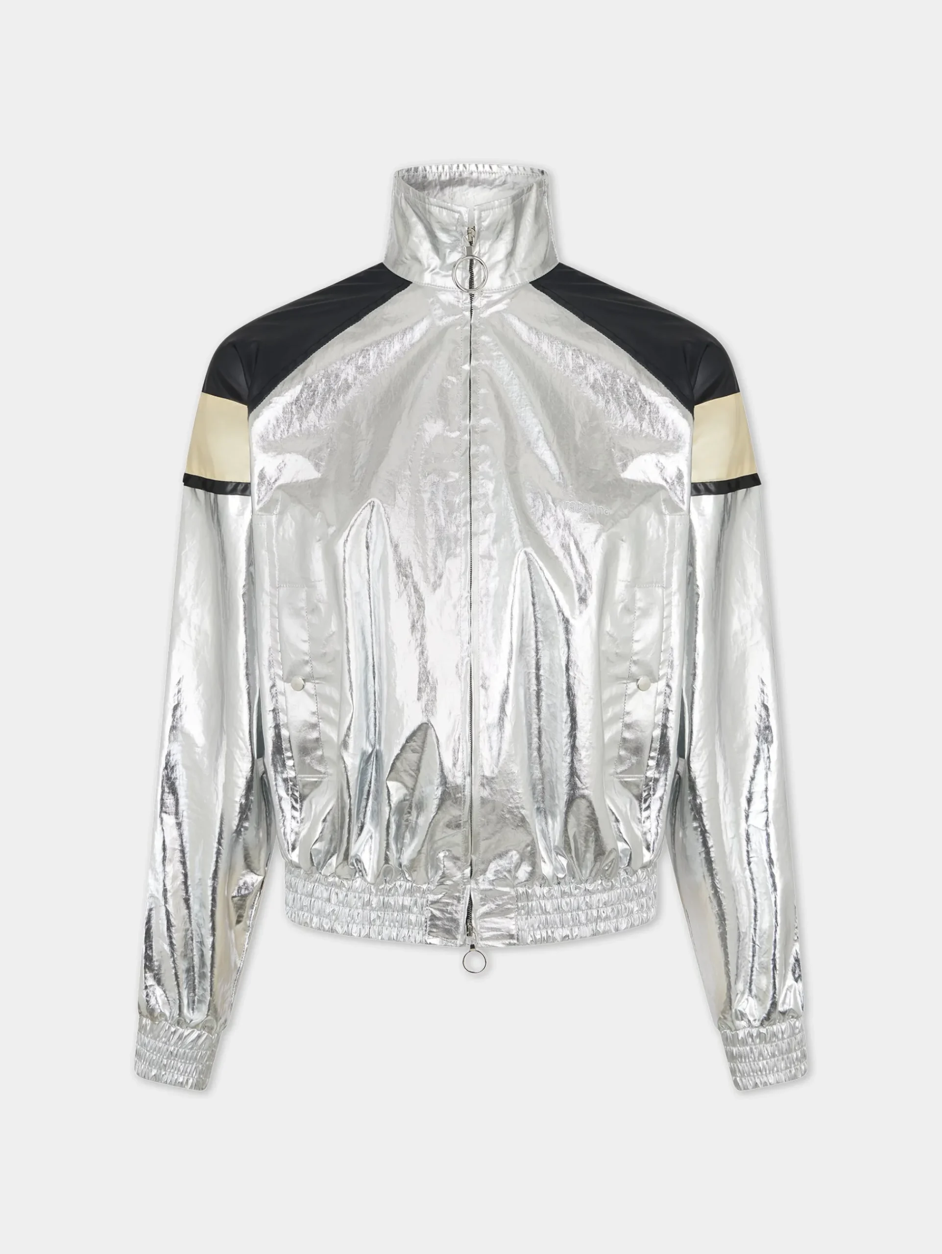 Silver turtleneck jacket | Rabanne Flash Sale