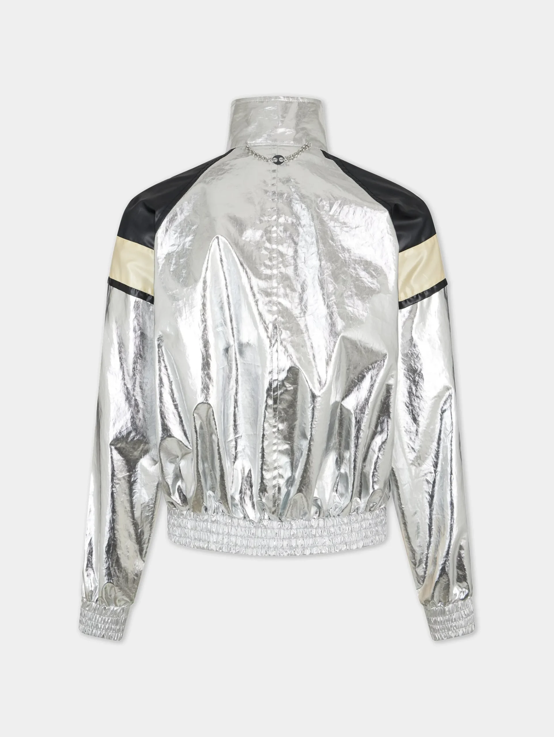 Silver turtleneck jacket | Rabanne Flash Sale