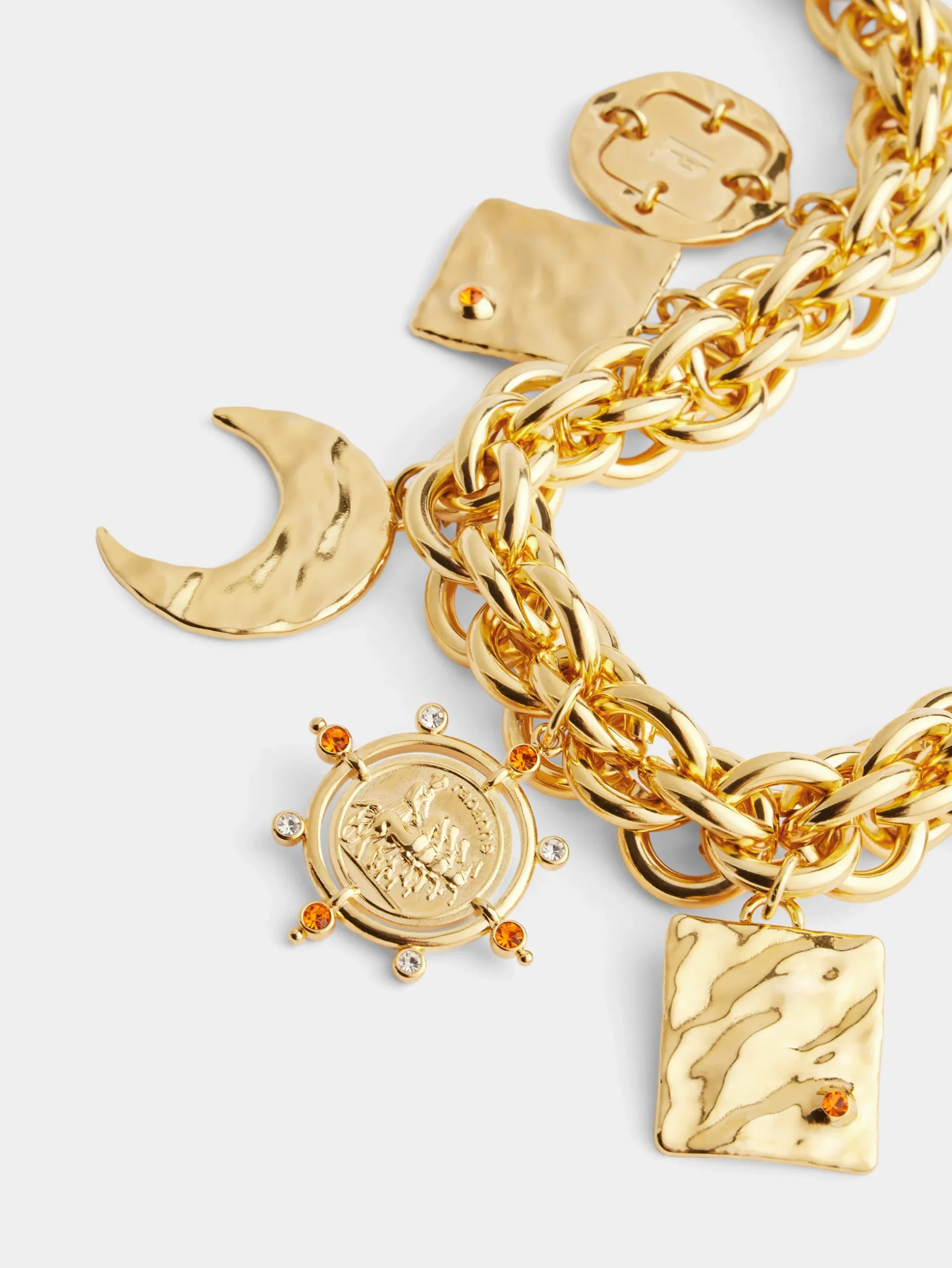 Sun date necklace with fantasy medals | Rabanne Online