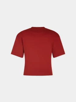 Terracotta T-Shirt with piercing signature | Rabanne Flash Sale