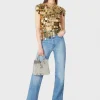 The gold sparkle discs top | Rabanne Store