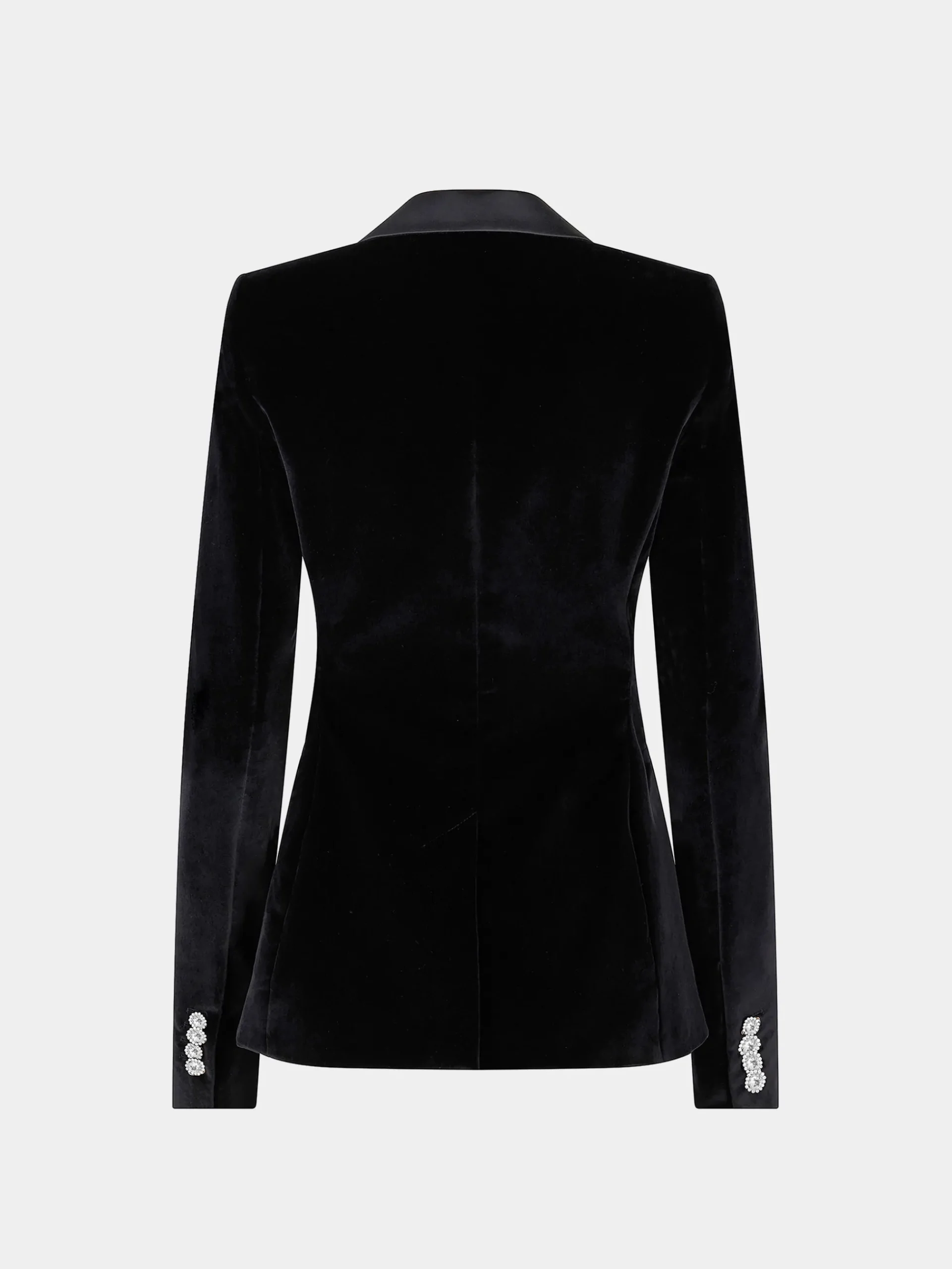 Velvet blazer with satin and crystal details | Rabanne Cheap