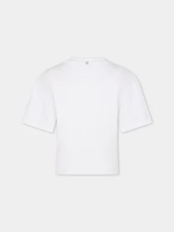 WHITE TEE-SHIRT PIERCING IN COTTON | Rabanne Clearance