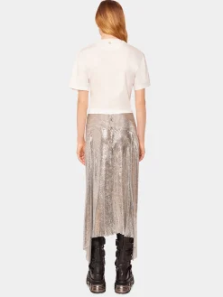 White T-shirt with piercing | Rabanne Fashion
