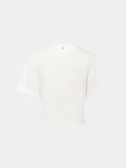 White T-shirt with piercing | Rabanne Fashion