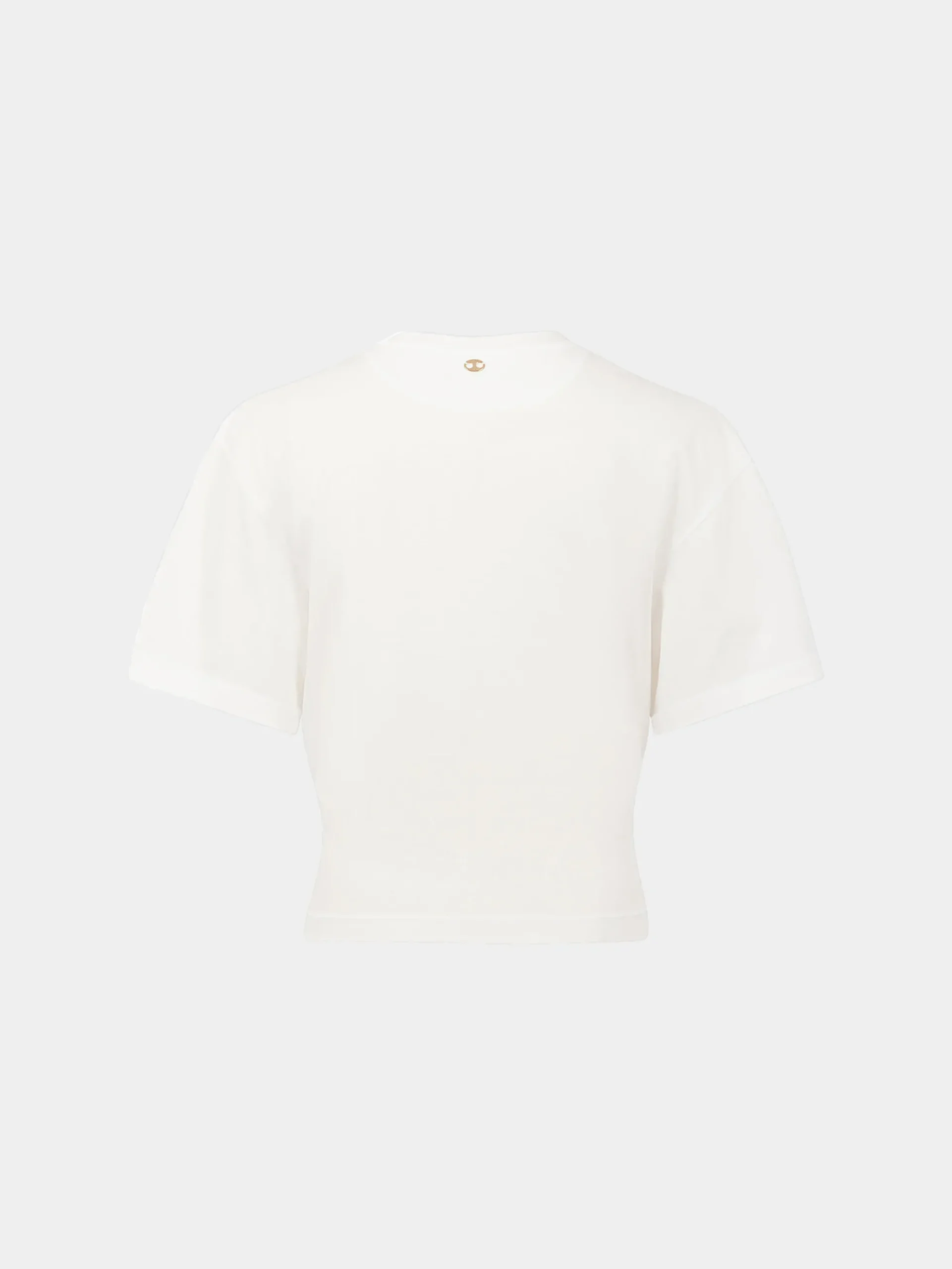 White T-shirt with piercing | Rabanne Fashion