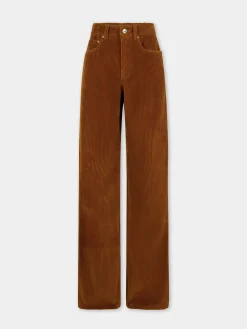 WIDE-LEG PANTS IN CORDUROY | Rabanne Store