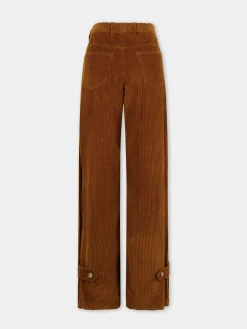 WIDE-LEG PANTS IN CORDUROY | Rabanne Store