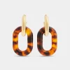 XL LINK OVERSIZED TARTARUGA EARRINGS | Rabanne Fashion